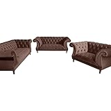 Max Winzer Sessel Ivette Samtvelours braun