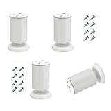 Möbelfuß Verstellbar 4 Stück Füsse Verstellbar Möbelfüße Verstellbar 4er Set Schlafsofas, Schrank, Arbeitsplatte, Frühstücksbar,white-18CM(7.1IN)