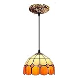 Retro Pendelleuchten Glasmalerei Beleuchtung Mittelmeer Hängelampe Vintage Lampe Für Wohnzimmer Küche Home Decor Fixtures