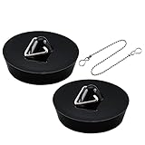 Frap Abflussstopfen 2 Pack Waschbeckenstöpsel,Ø 41-36 mm Badewannenstöpsel mit 35 cm Stöpsel Kette, Waschbecken Stöpsel Verschluss, Abfluss Stöpsel für Waschbecken Spülbecken Küchenspüle