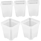 Yardwe 20 Stück Kleine Gartentöpfe Orchideen-Übertopf Kleine Pflanztöpfe Starter-Topf Kunststoff-Blumentöpfe Für Draußen -Blumentopf Tiestos para