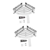 Alipis 2 Stück Eckregal Hängeregal Wandregale Zur Aufbewahrung Eckwandregale Wc-Eckregal Wc-Eckregal Badezimmerregale Duschablage Wandregal