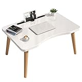 AOKLEY Kleiner Tisch Couchtisch Moderne Kreative Handwerkskunst Bay Fenster Tee Tisch Schreibtisch, Gebraucht im Schlafzimmer Wohnzimmer Industrielle Cocktail-Tabelle Couchtisch Klein (Color : Wit)