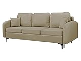 Mirjan24 Schlafsofa Vadrin III mit Bettkasten und Schlaffunktion, 3 sitzer Schlafsofa, Couchgarnitur, Sofa mit Bettfunktion, Schlafcouch, Bettsofa, Couch mit Schlaffunktion (Manila 02)