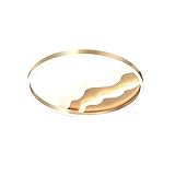 SHABOZ Deckenlampe Schlafzimmerlampe Einfache runde Zimmerlampe Goldene Lampe Persönlichkeit LED-Deckenlampe