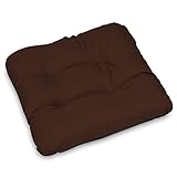 SuperKissen24. Stuhlkissen Sitzkissen für stühle - 6er Set 45x45 cm - Outdoor und Indoor - braun