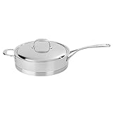 demeyere Atlantis Schmorpfanne mit Deckel, 2,6 l, 41424A-41524, Edelstahl