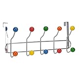 Unbekannt Türhakenleiste mit 10 bunten Haken
