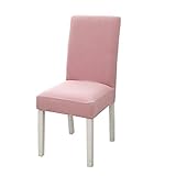 WESDOO Stuhlhussen kaufen Stuhlhussen günstig Dinning stühle Covers Esszimmer Stuhl Sitz Pads Einfach fit Stuhl abdeckungen Esszimmer Stuhl abdeckungen Set of 2,pink