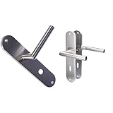 Alpertec 28015540 Edelstahl Conte-LS Renovierungsgarnitur für Badtüren & 28015500 Edelstahl Conte-LS Renovierungsgarnitur für Zimmertüren Drückergarnitur Türdrücker Türbeschläge Neu