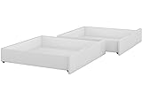 Erst-Holz® Bettkasten-Set für unsere Etagenbetten 80x190cm - 2-teilig - Kiefer weiß - 90.10-S12W