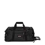 Eastpak Leatherface S Reisetasche, 55 cm, 41 L, Schwarz (Black)