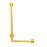 Bad Sicherheitshandläufe, L-förmige Eck-Haltegriffe WC-Dusche rutschfeste Badezimmerwandbehang Älterer behindertengerechter Griff, Weiß, 60 cm * 40 cm (Farbe: Weiß, Größe: 60 cm * 40 cm)