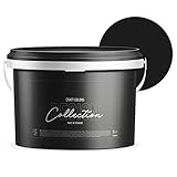 Craft Colors® 5L hochwertige Wandfarbe edelmatt, Kreidefarbe made in Germany, DESIGN Collection No.995 schwarz