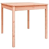 Gartentisch Küchentisch Esstisch aus Holz, Balkontisch Terrassentisch Holztisch Gartenmöbel für Balkon & Terrasse, 82,5x82,5x76 cm Massivholz Douglasie