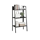 Bücherregale Bücherregalboden kleines Wohnzimmer mehrschichtiges Regal Schlafzimmer Schmiedeeisen Einfaches modernes Bürobuchregal Aufbewahrungsregal Bücherregale Standregal ( Color : Schwarz , Size :