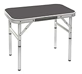 Bo-Camp Alu Mini Campingtisch Beistelltisch Koffertisch Garten 2 Höhen 34x56 Grau