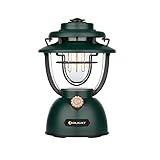 OLIGHT Olantern Classic 2 Pro Campinglampe 300 Lumen, LED Laterne im Retro-Stil Stufenlos Dimmbar, Notstrombank USB Wiederaufladbar,für Camping, Garten,Stromausfällen, Dekoration,Wandern Kleegrün