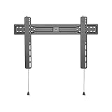 TV-Ständer, Flache TV-Wandhalterung, 37 bis 80 Zoll, universelle Feste Wand-TV-Halterung, ausziehbare TV-Halterung mit magnetischem Zugkabel, hält bis zu 110 Pfund TV-Halterung Beautiful Scenery