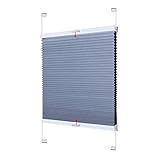 Schnurlose Zellrollos, Verdunkelungsrollos, lichtfilternder Plissee-Vorhang, Waben-Rollos, für Balkon, Küche, Wohnzimmer, wärmeisolierende Jalousien, Verdunkelungsvorhänge