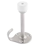 NOGRAX Stopper-Keilschutz, Türstopper-Puffer, Türstopper, Badezimmer 45 mm Basisdurchmesser, Wandhalterung, Edelstahl-Türstopper-Hakenaufhänger