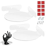 manchas Wand-Eckregal | schwimmende runde Wandregale aus Acryl,Haushaltszubehör Rundes Regal für Wohnzimmer Schlafzimmer Esszimmer