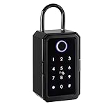 Frefgikty Schlüsseltresor mit Code, Schlüsseltresor Schlüsseltresor Schlüsseltresor mit Fingerabdruck für Außen/Innenbereich Schlüsseltresor mit Fingerabdruck für Haus/Garage/Büro (Bluetooth)