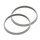 Schnellkochtopf Ersatzdichtung (2 Stück) – Schnellkochtopf-Dichtungsring Silikon passend für viele Herdmodelle 22/24/26 cm