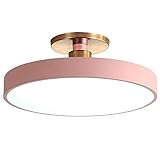 Deckenlampe , Gelber Macaron-Kronleuchter, der halb bündig montierte Deckenleuchte beleuchtet, 3-farbige dekorative Deckenleuchte aus Metall, bündig montierte Leuchte for Wohnzimmer, Kinderzimmer ( Co