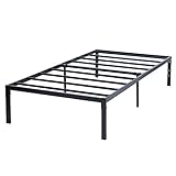 Homy Casa Inc Lattenrost für Doppelbetten aus Metall, robuste Plattform mit Stauraum unter dem Bett, keine Boxspringfeder erforderlich, rutschfest, schwarz, L 188 x B 38,6 x H 14,2 cm