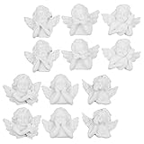 TOYANDONA 36Pcs Harz Engel Charme Mini Kind Engel Statue Miniatur Engel Figuren Harz Flatback Perlen Charme Verzierungen für DIY Scrapbooking Telefon Fall Pullover Kette Schmuck Der