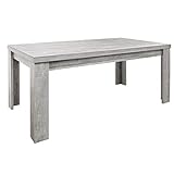 DEINE TANTE EMMA 0560_140x90 cm MONZI Beton grau Dekor Tisch Esstisch Auszugstisch Küchentisch Funktionstisch ausziehbar