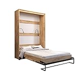 KRYSPOL Bett im Schrank CASE 140x200 cm, Vertikal, Kinderzimmer, Jugendzimmer, Modern Design (140 x 200 cm)