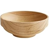 Holzschüssel Flache Holzschale im japanischen Stil, stapelbare Holzschale, Snackschale, Reisschale, Holzgeschirr