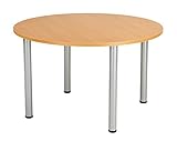 office hippo Runder Besprechungstisch, Beech, 120 cm