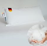 KNERST® Kissen 40x80 cm Made in Germany - Kopfkissen 40 x 80 gegen Nackenschmerzen & Verspannungen - Bettkissen für gesunden & erholsamen Schlaf - Öko-Tex - Pillow - Polster - Schlafkissen