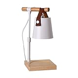 NEDOES Duftkerzenwärmer Lampe Wohnkultur Wachsschmelze for Glaskerzen Retro Kerzenwärmer auf Holzbasis Elektrische Wachsschmelzlampe Laterne (Color : A, Size : 1 UK)