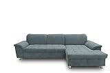DOMO Collection Ecksofa Franzi Couch in L-Form Sofa Eckcouch Polsterecke 279 x 162 cm in grau
