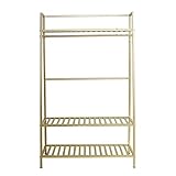 UPCOT kleiderständer Haushalt Bodenständig Kleiderständer Multifunktional Schlafzimmer 3-stufig Lagerregal Drinnen Wohnzimmer Kleiderstange (Größe : 100x38x170CM)