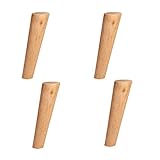 LIRRAS Füße für Möbelersatz, 4er-Set DIY-Sofabeine aus Massivholz für Couch, Badezimmer, Waschtisch, Bücherregal, Schrank, Stuhl, TV-Ständer, Kommode, (12 cm)