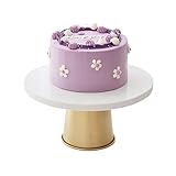 GRFIT Kuchenständer Personalisierter Marmor-Desserttisch, Nachmittags-Erfrischungsregal, Kuchen-Display-Tablett, Cupcake-Regal Cupcake Ständer (Color : Wit, Size : 25cm)