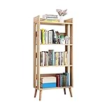 AOOSIR Bücherregal 4 Ebenen Holz Bücherregal Einfaches Bücherregal Lagerregal Bücherregale Für Wohnzimmer Schlafzimmer Home Office Organizer Regale Bücherschrank Schlafzimmer Büro