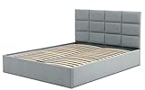 Polsterbett Tores 160x200 mit Bettkasten! Doppelbett mit Lattenrost! Best Stauraumbett! (Trinity 14)