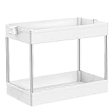 Unterspüle-Organizer, Organisation von Küchenschränken, Aufbewahrungsregal, robustes Gewürzregal, Organizer for Zuhause, Theke, Sideboard, Küche unter der Spüle (Farbe: Schwarz, Größe: 40 x 21,5 x 31