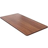 FEZIBO Grundsolide Tischplatte, 160 x 60 cm Schreibtischplatte, Perfekt für DIY höhenverstellbare Schreibtisch, MDF-Material, Espresso