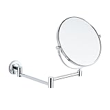 moueqkee Make -up -Spiegel an der modernen Wand montiert, 360 ° 8 -Zoll 8 -Zoll -Routingspiegel des Augmented Wall Ascent,A