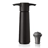 Vacu Vin schwarz 1 Stopfen Weinpumpe, Kunststoff, 3,6X 7,5X 12,5 cm