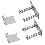 Pwshymi Schlüsselanhänger, Edelstahl, einfach zu installieren, abzunehmen, verschleißfest, Handtuchhalter aus Edelstahl, für Badezimmer, für Garderobe für Küche