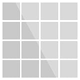 JIACHU 16pcs Flexible Spiegel Blätter Wand Montiert Spiegel Fliesen Für Küche Turnhallen