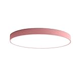 PUCHIKA LED Deckenleuchte 30W Ultra Dünn Deckenlampe Bürolampe Rund Wohnzimmer Kinderzimmer Deckenlampen,Pink,40cm [Energieklasse F]